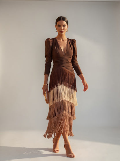 Sofia - Abito con Frange Elegante
