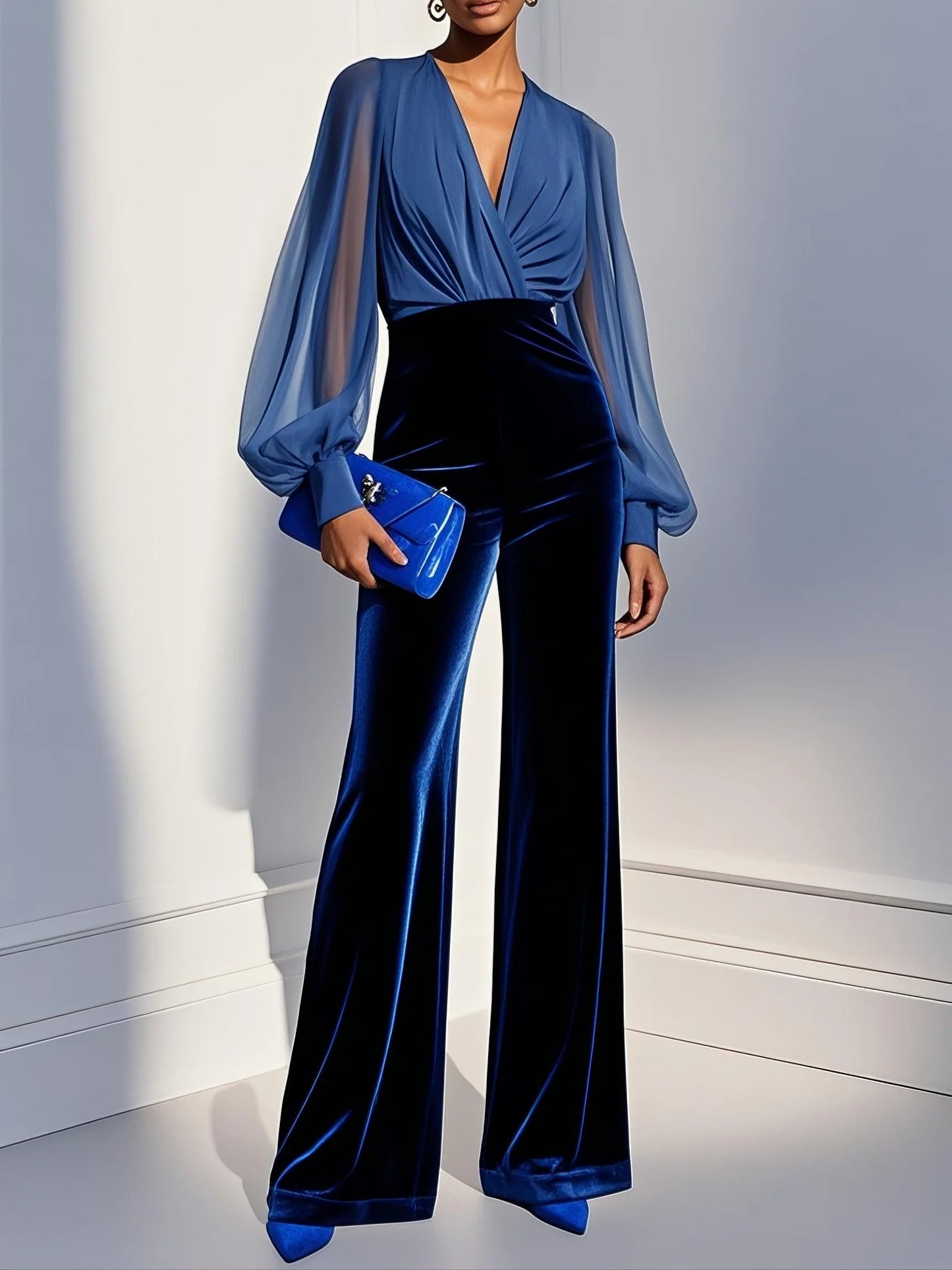 Paola | Tuta con elegante scollo