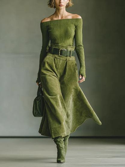 Costanza | Elegante completo con top e gonna