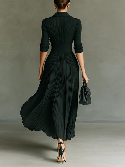 Isadora | Elegante cappotto lungo plissettato