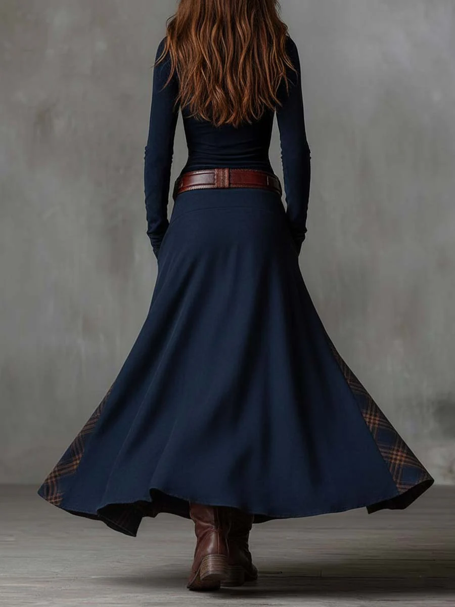 Chiara | Abito lungo vintage con vita