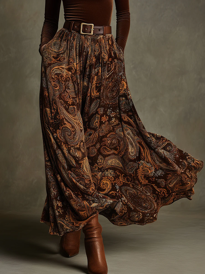 Francesca | Completo vintage con gonna maxi