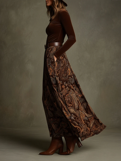 Francesca | Completo vintage con gonna maxi