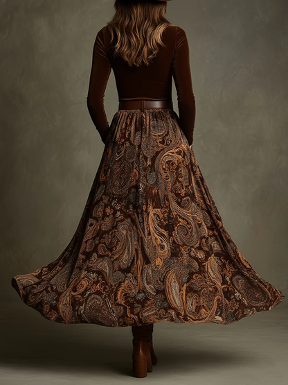 Francesca | Completo vintage con gonna maxi