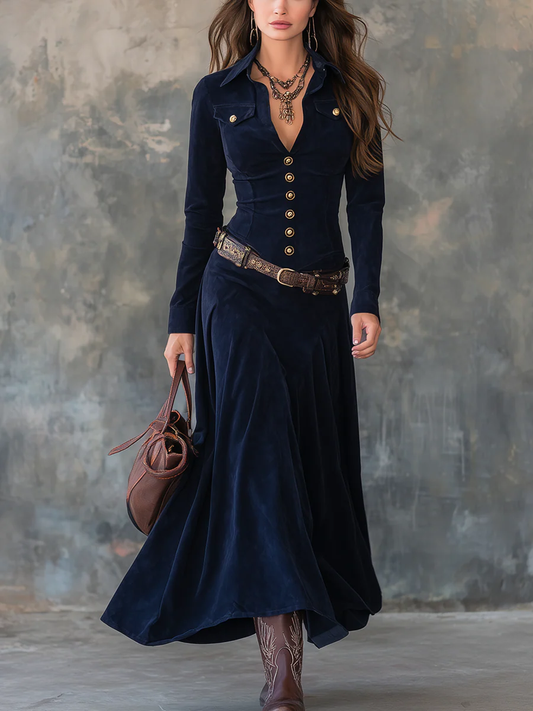 Donatella | Elegante cappotto lungo con bottoni
