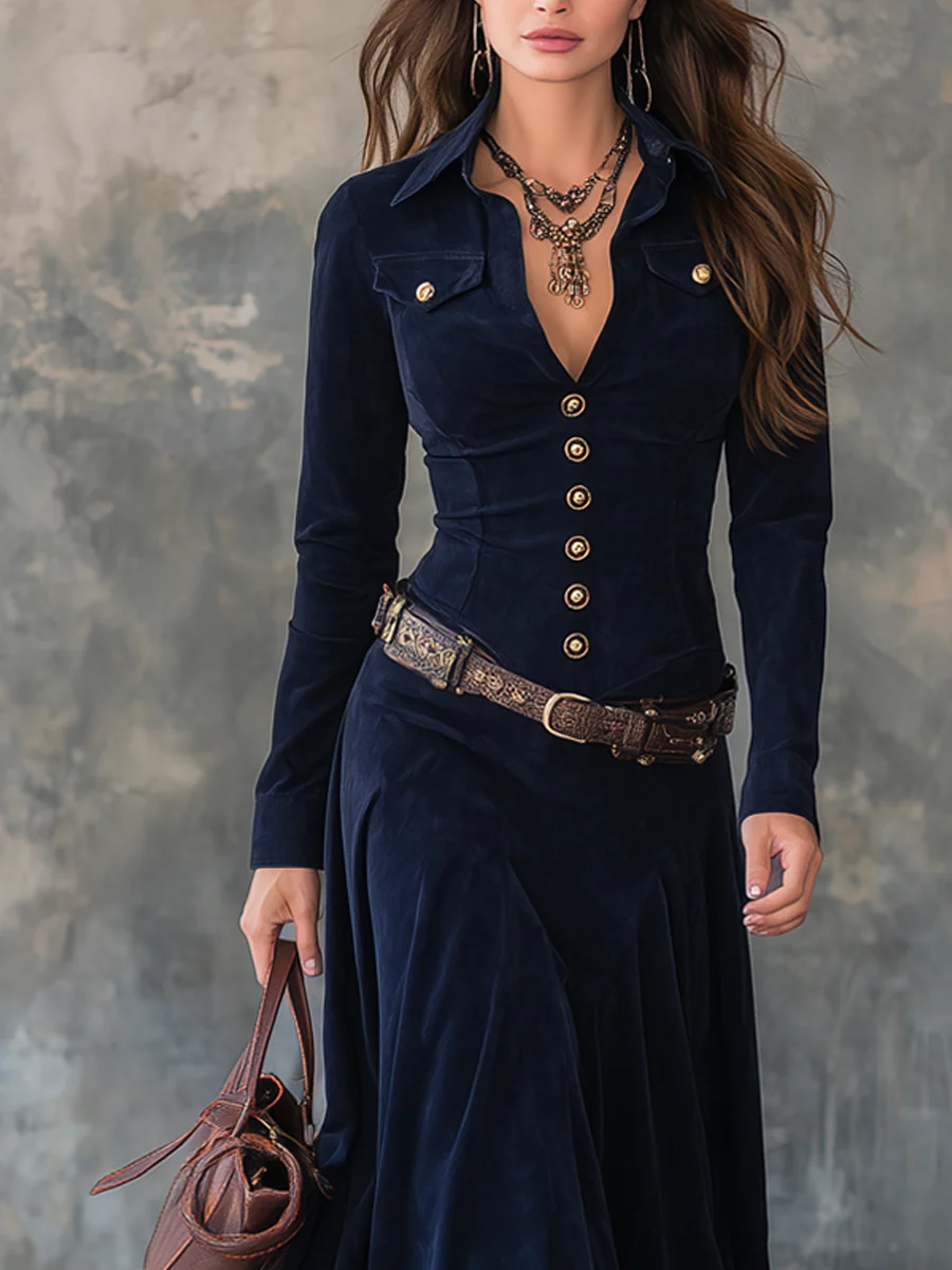 Donatella | Elegante cappotto lungo con bottoni