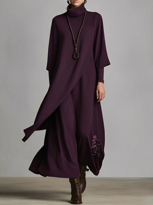 Elisabetta | Elegante cappotto lungo con collo alto