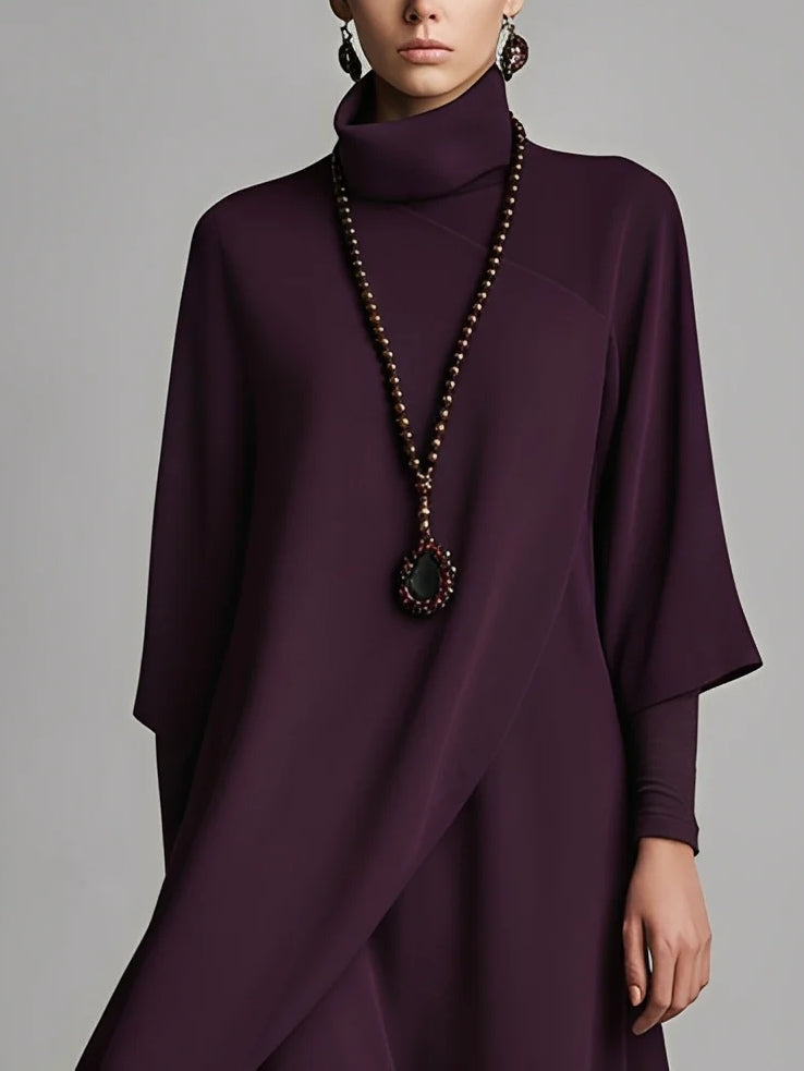 Elisabetta | Elegante cappotto lungo con collo alto