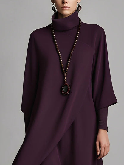 Elisabetta | Elegante cappotto lungo con collo alto