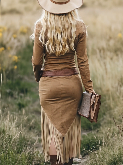 Selene | Abito boho con eleganti frange