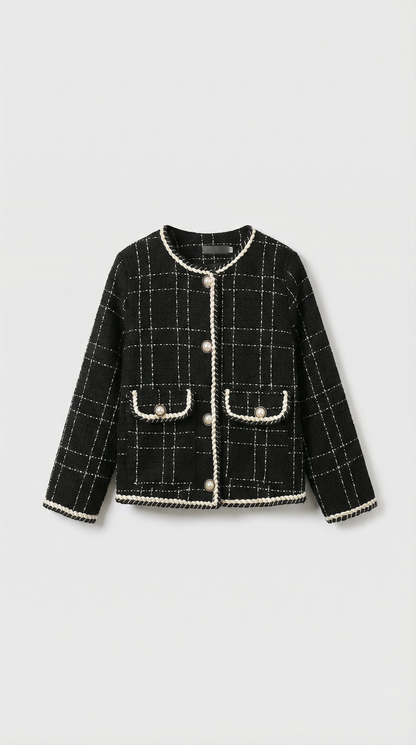 Skara - Tweed Suit Set with Jacket and Skirt