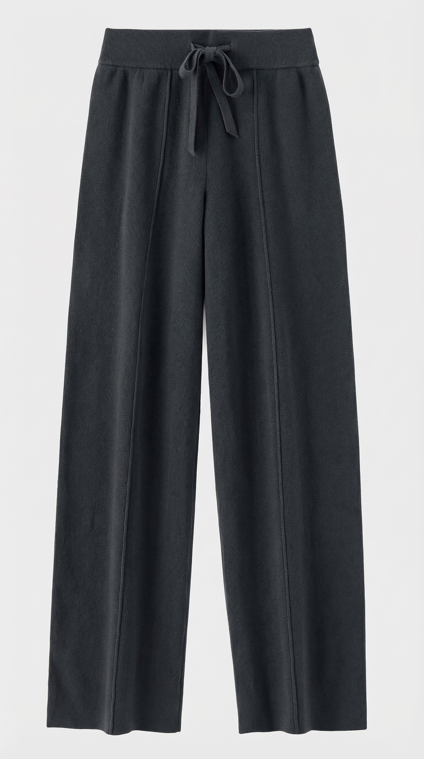 Milos - 100% Merino Woolen Wide Leg Pants Black