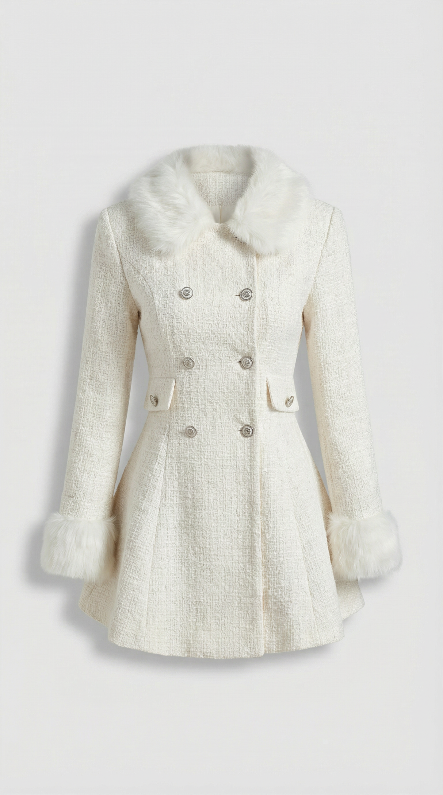 Umber - 2 Piece Coat with Bow Collar