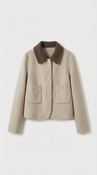 Iska - Short and Loose Woolen Coat
