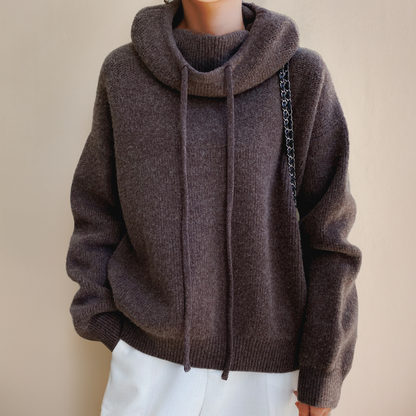 Sereno | Maglione con cappuccio in lana