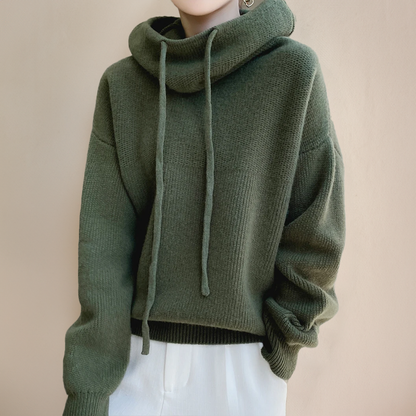 Sereno | Maglione con cappuccio in lana
