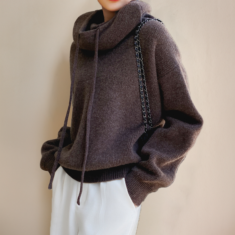 Sereno | Maglione con cappuccio in lana