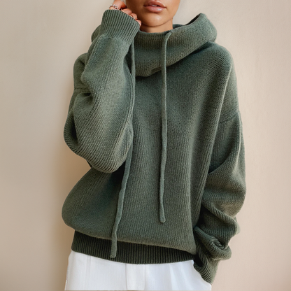 Sereno | Maglione con cappuccio in lana