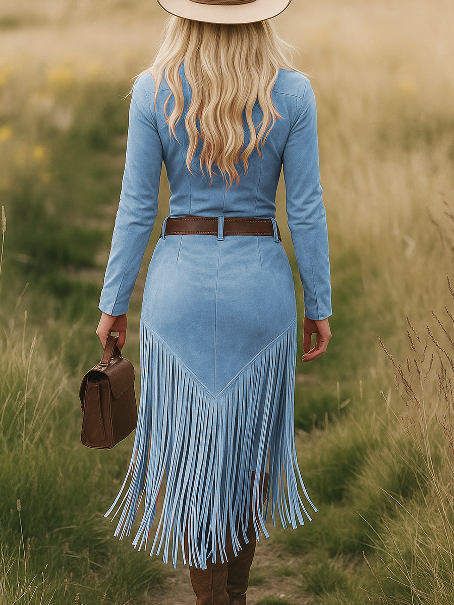 Selene | Abito boho con eleganti frange