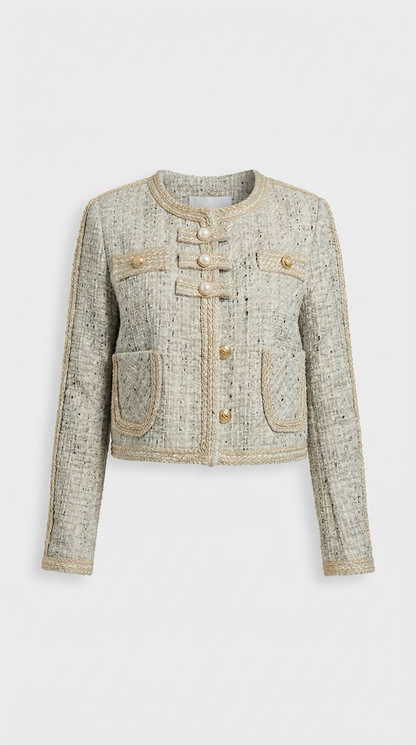 Ivoir - French Inspired Tweed Skirt and Blazer Set