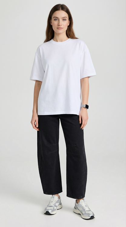 Storma - High Stretch Mid-Rise Barrel Jeans Black