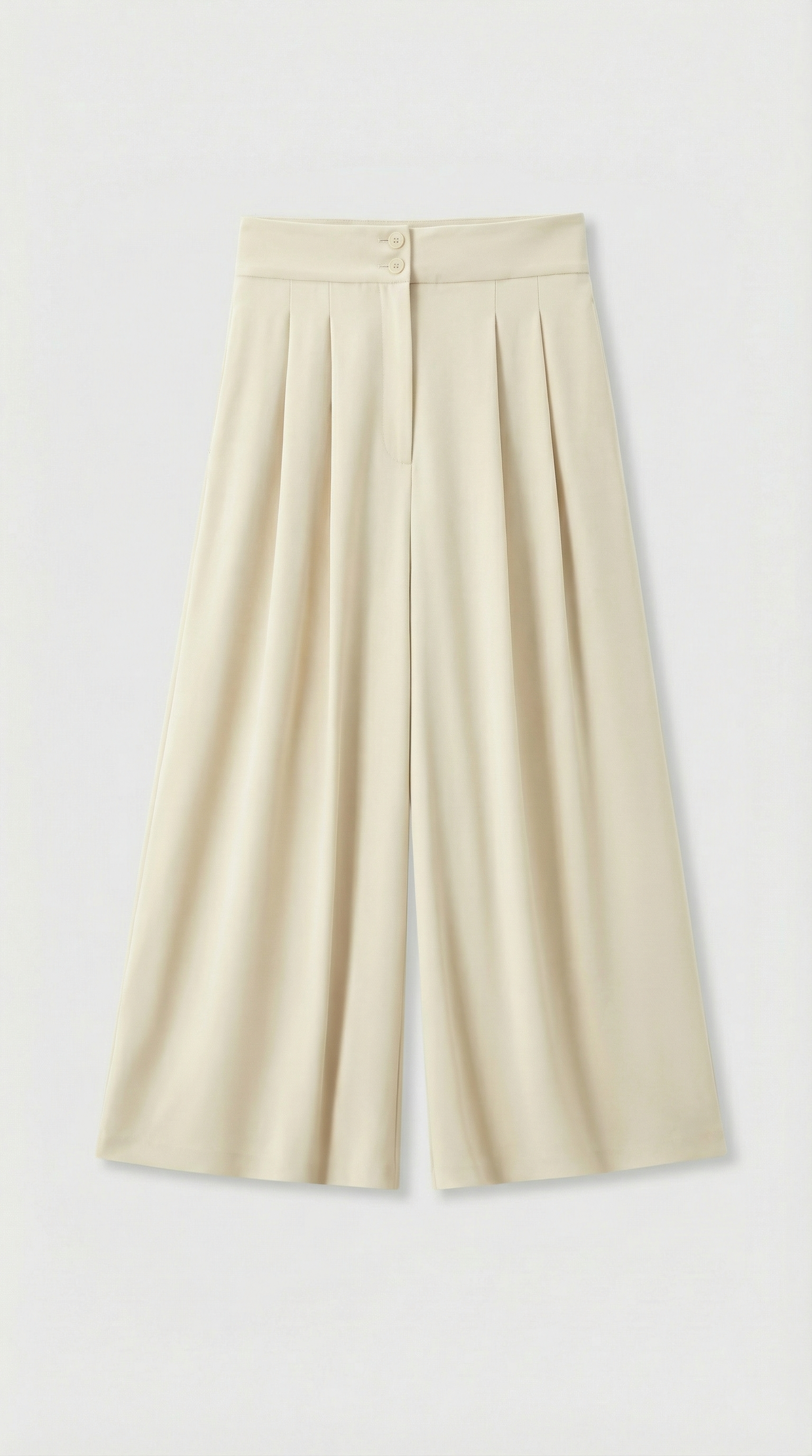 Epure - Wide-Leg Tailored Trousers Ivory