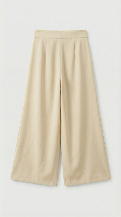 Epure - Wide-Leg Tailored Trousers Ivory