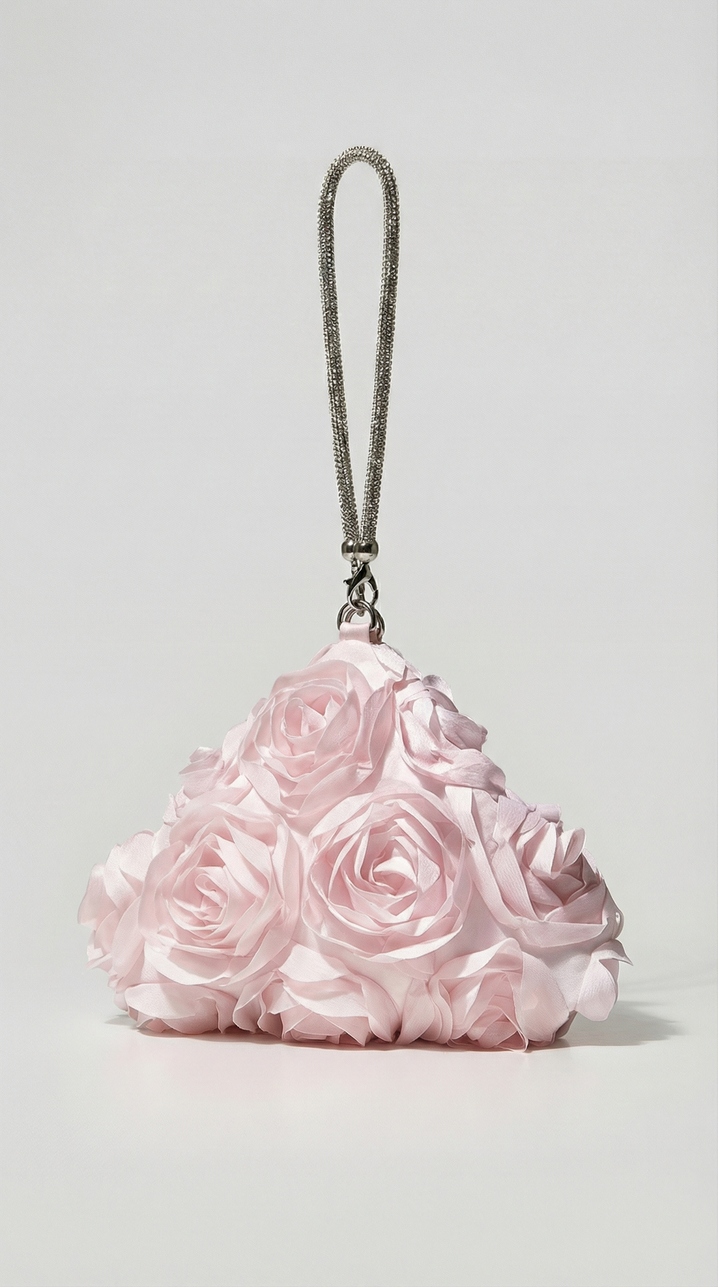 Isla - Romantic Floral Petal Evening Bag Pink