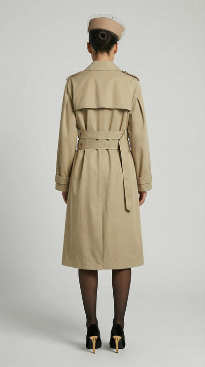 Luma - Double-belted Long & Loose Trench Coat