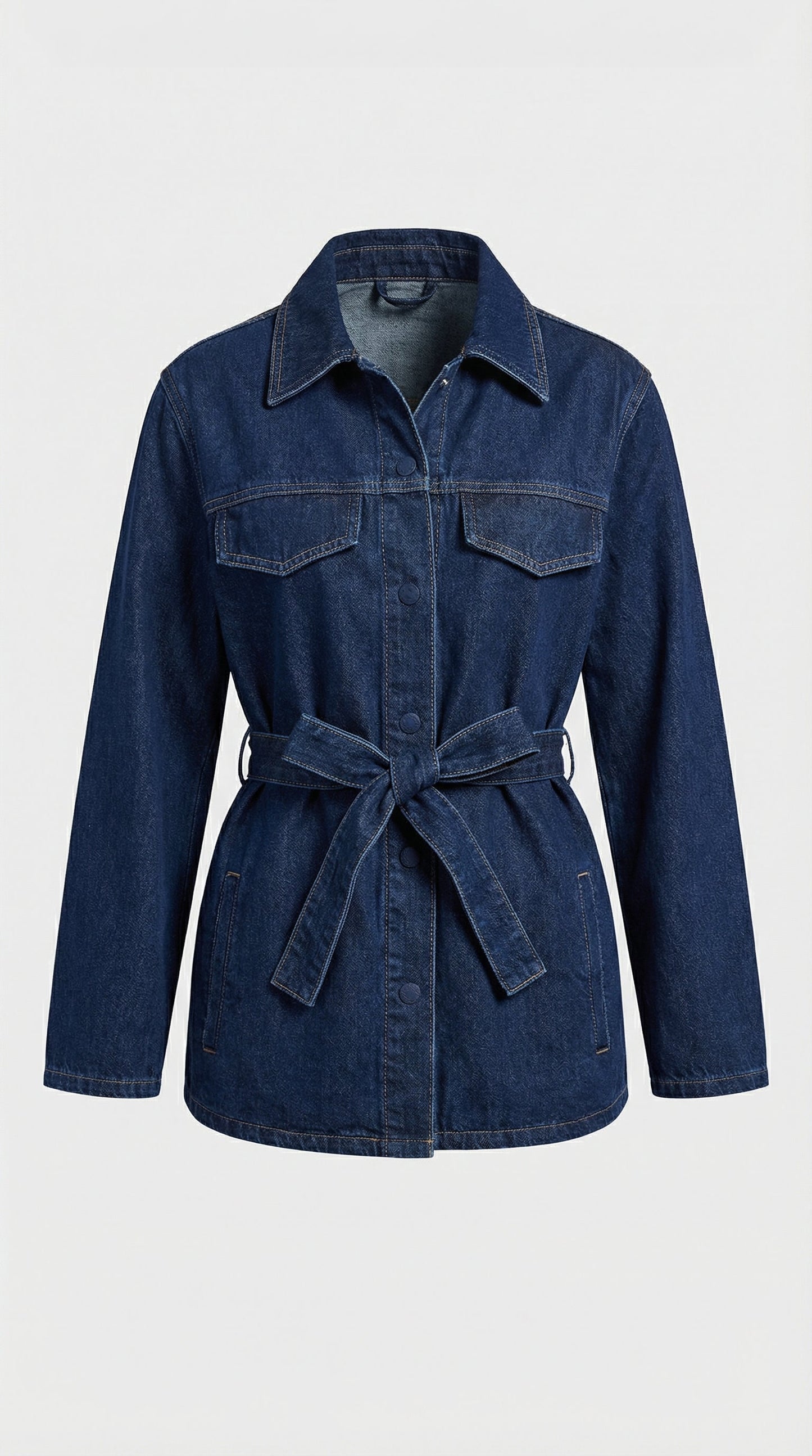 Tala - Vintage Loose Look Belted Denim Set