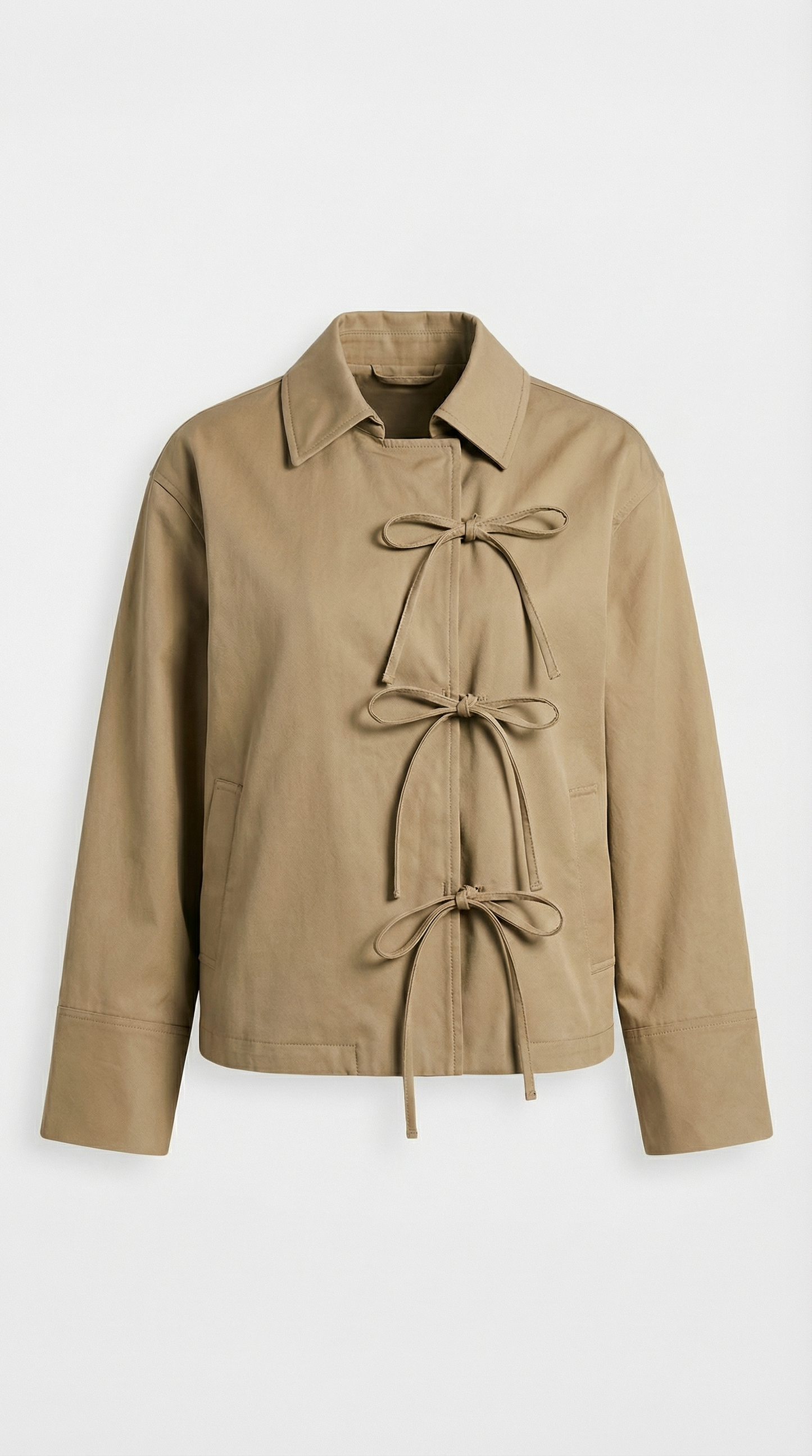 Zena - Stylish Bow Tie Loose Jacket