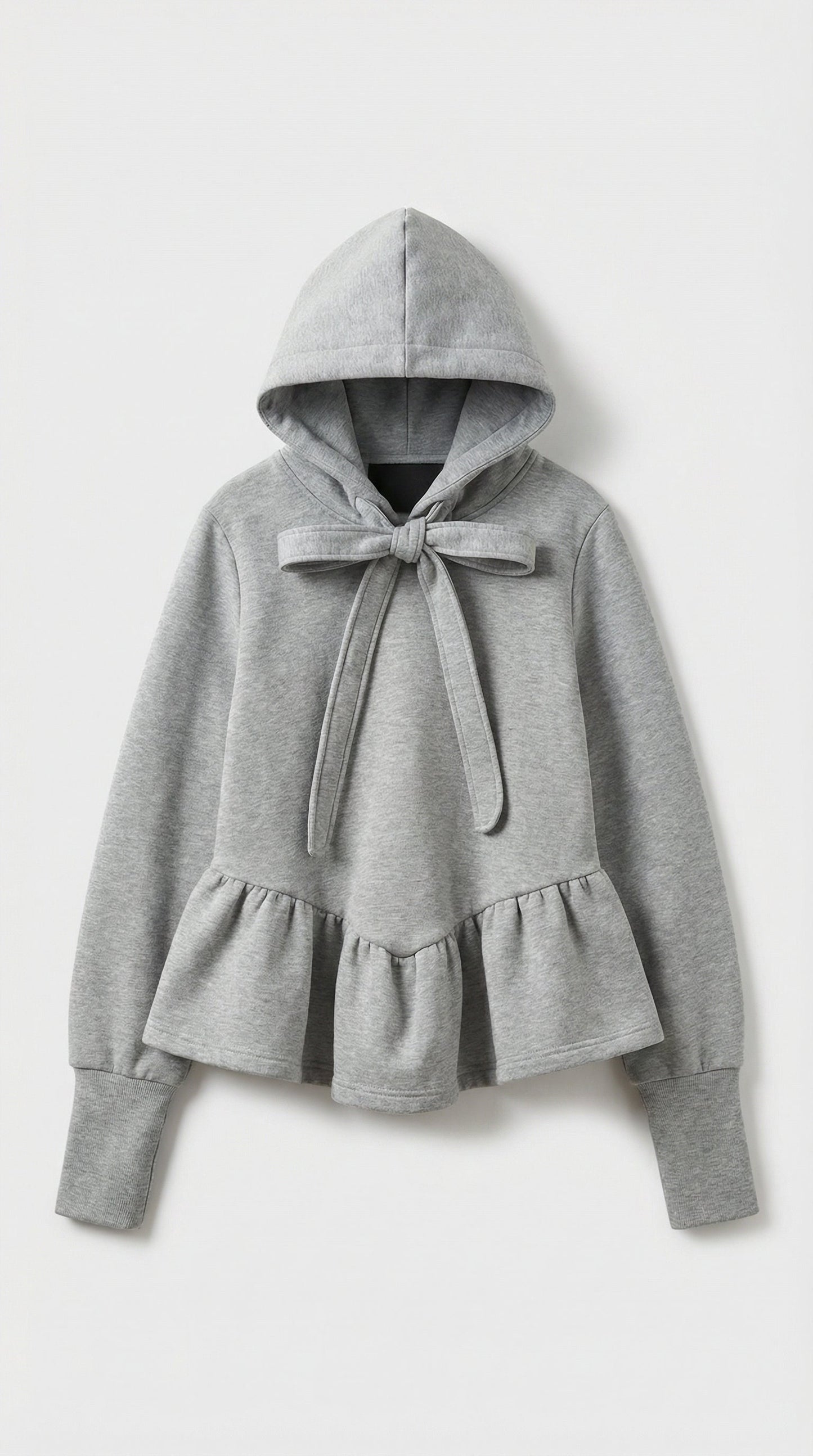 Sola - Y2K silhouette with Bow Accent Oversized Hoodie