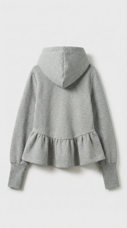 Sola - Y2K silhouette with Bow Accent Oversized Hoodie