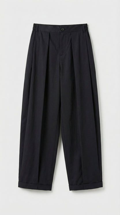 Nemi - High-Rise Flare Pants Black