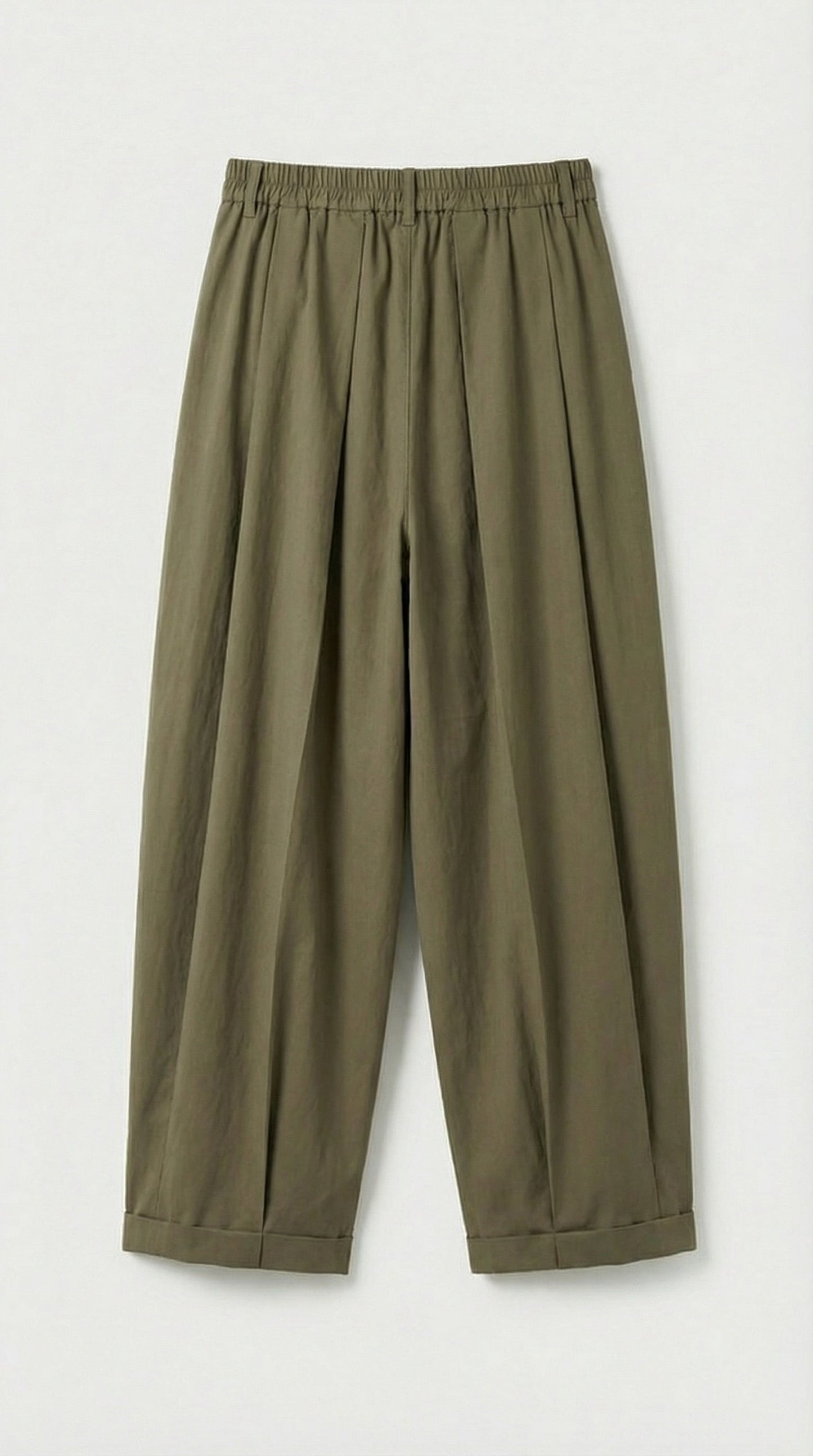 Nemi - High-Rise Flare Pants Green