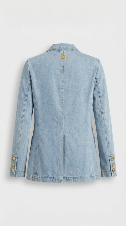 Lena - French Style Denim Blazer