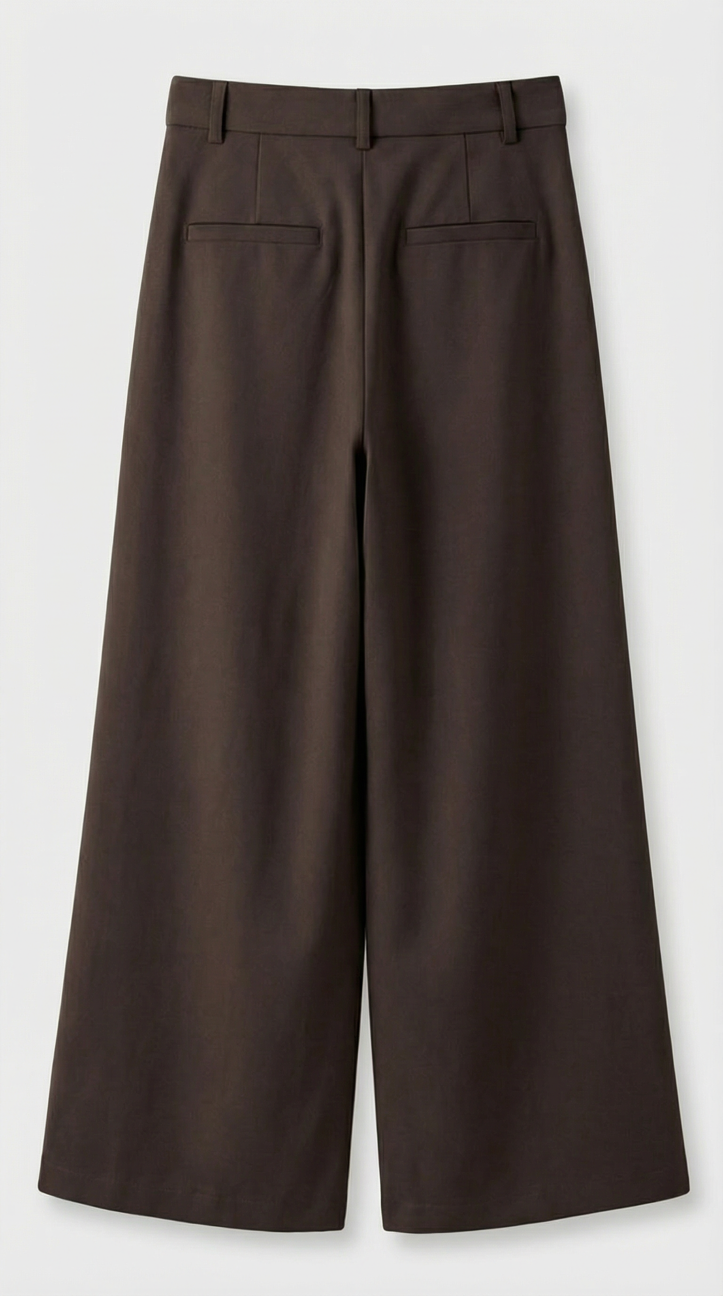 Nalo - Tie-Strap Pleated Wide-Legs Brown