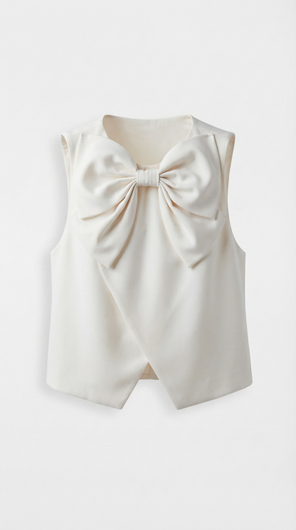 Seni - Sweet Bow Sleeveless Vest