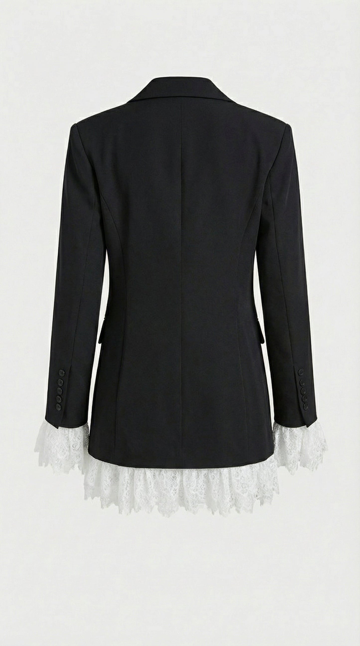 Era - Black Lace Spliced Blazer
