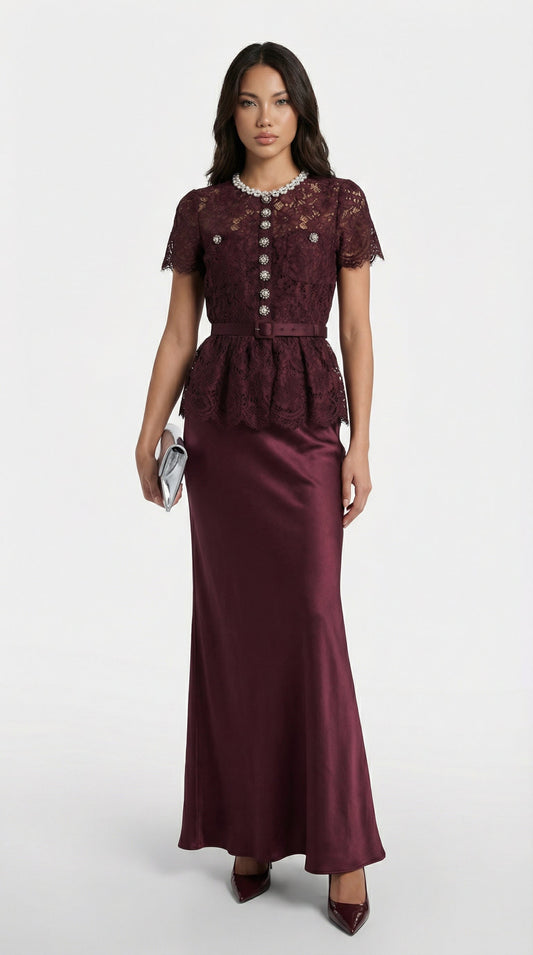 Niva - Royal Beaded Evening Dress