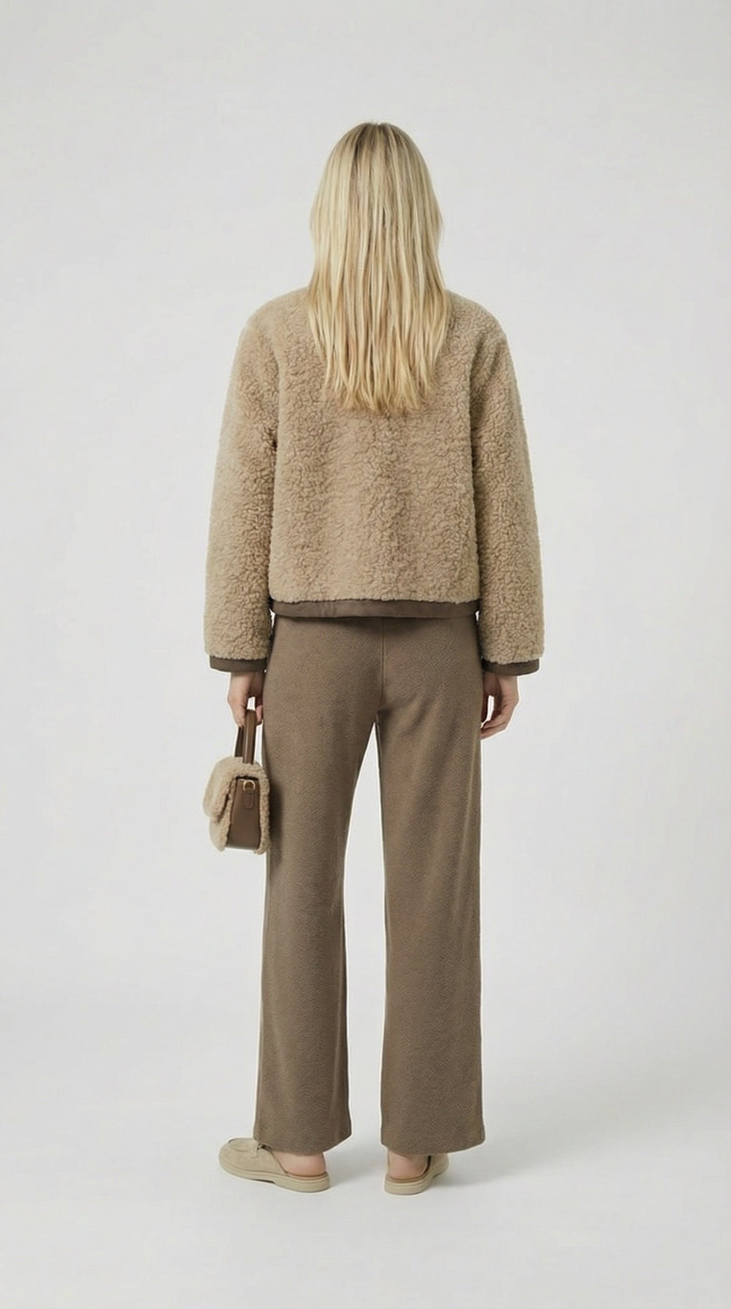 Mire - Vegan Fur Short Jacket Brown