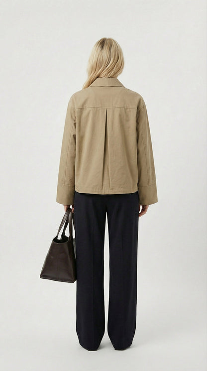 Zena - Stylish Bow Tie Loose Jacket