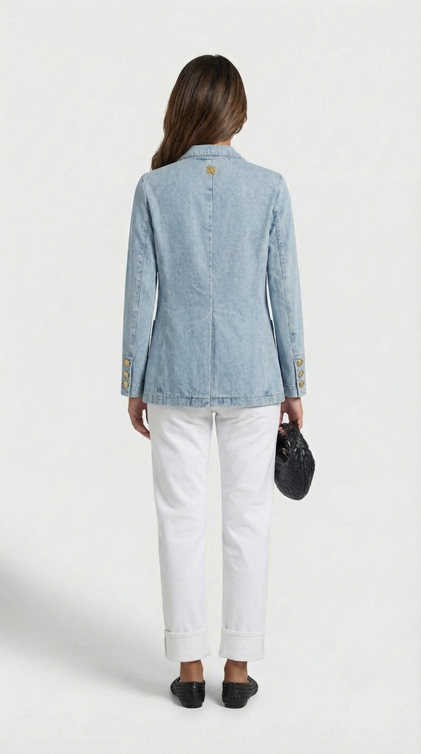 Lena - French Style Denim Blazer