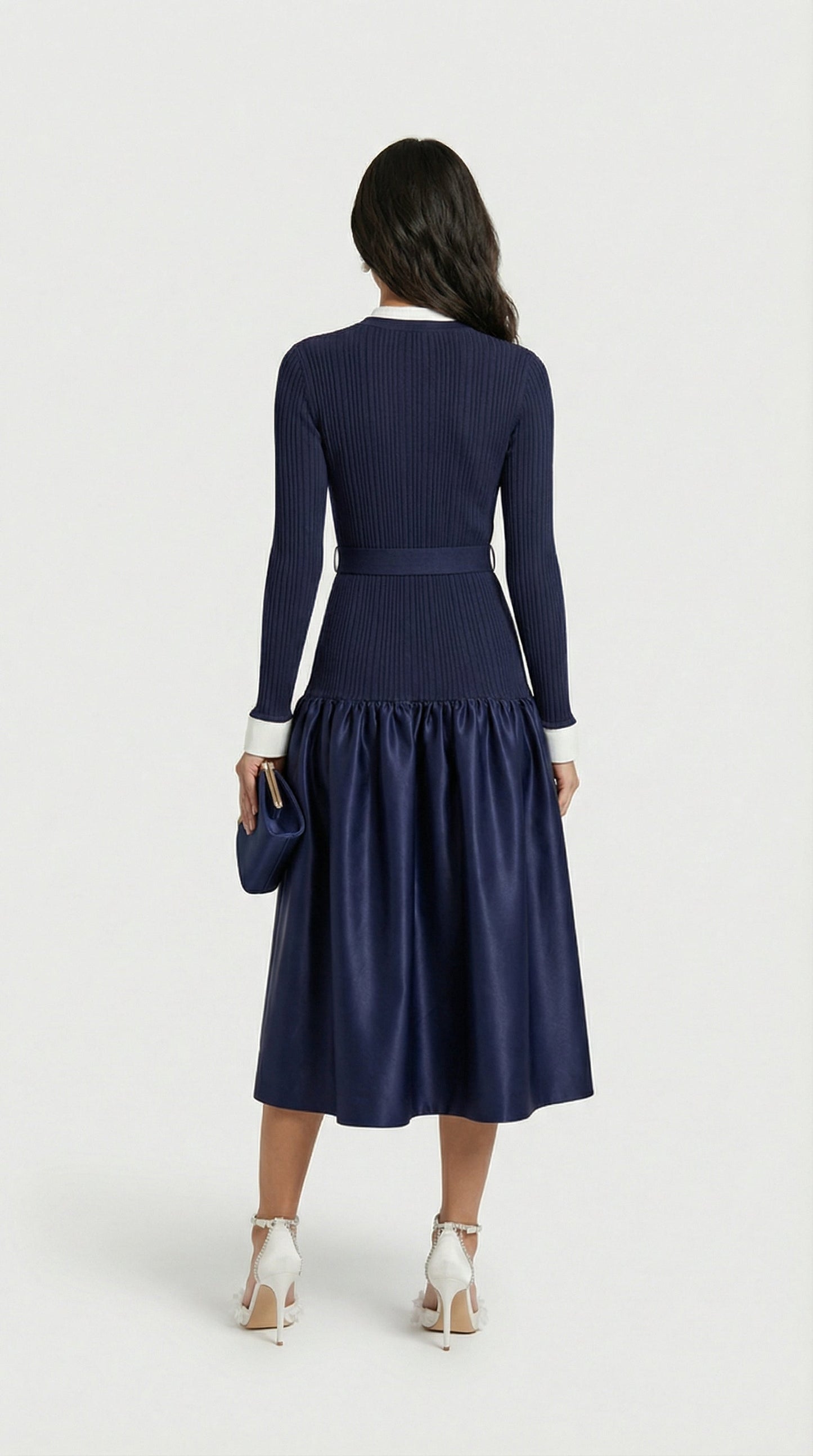 Lavi - French Style Spliced Chic Dress