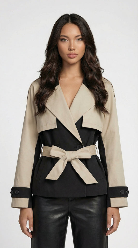 Ara - Trench-jacket a contrasto di colore