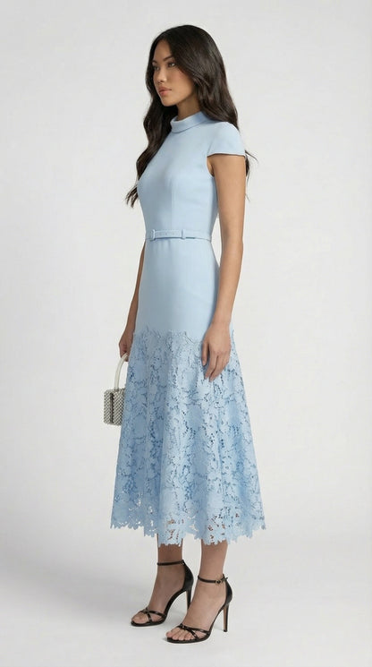 Mirana - French Blue Lace Midi