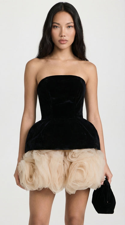 Sena - Handmade Velvet with Rose Accents Mini