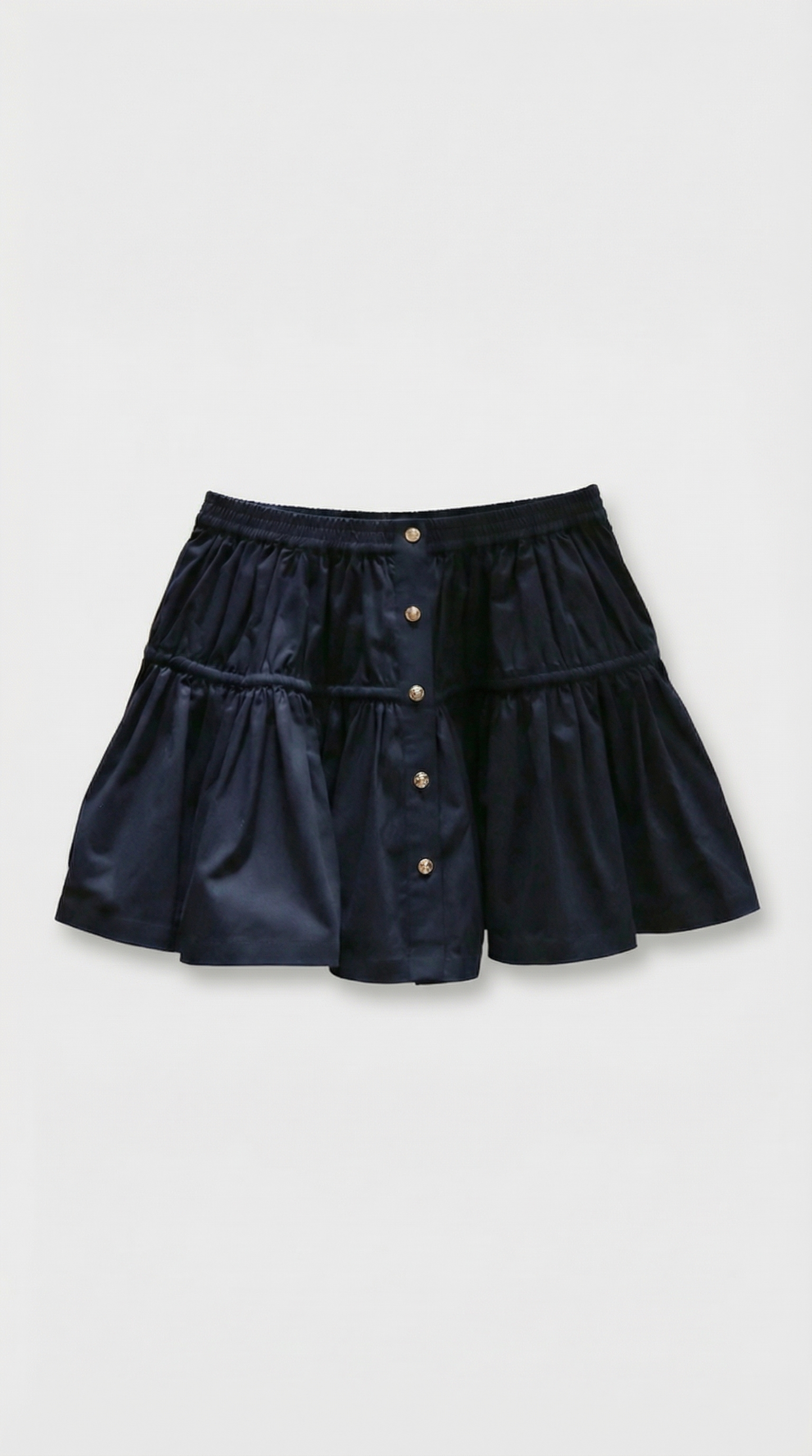 Evi - Tiered Button-Front Mini Skirt