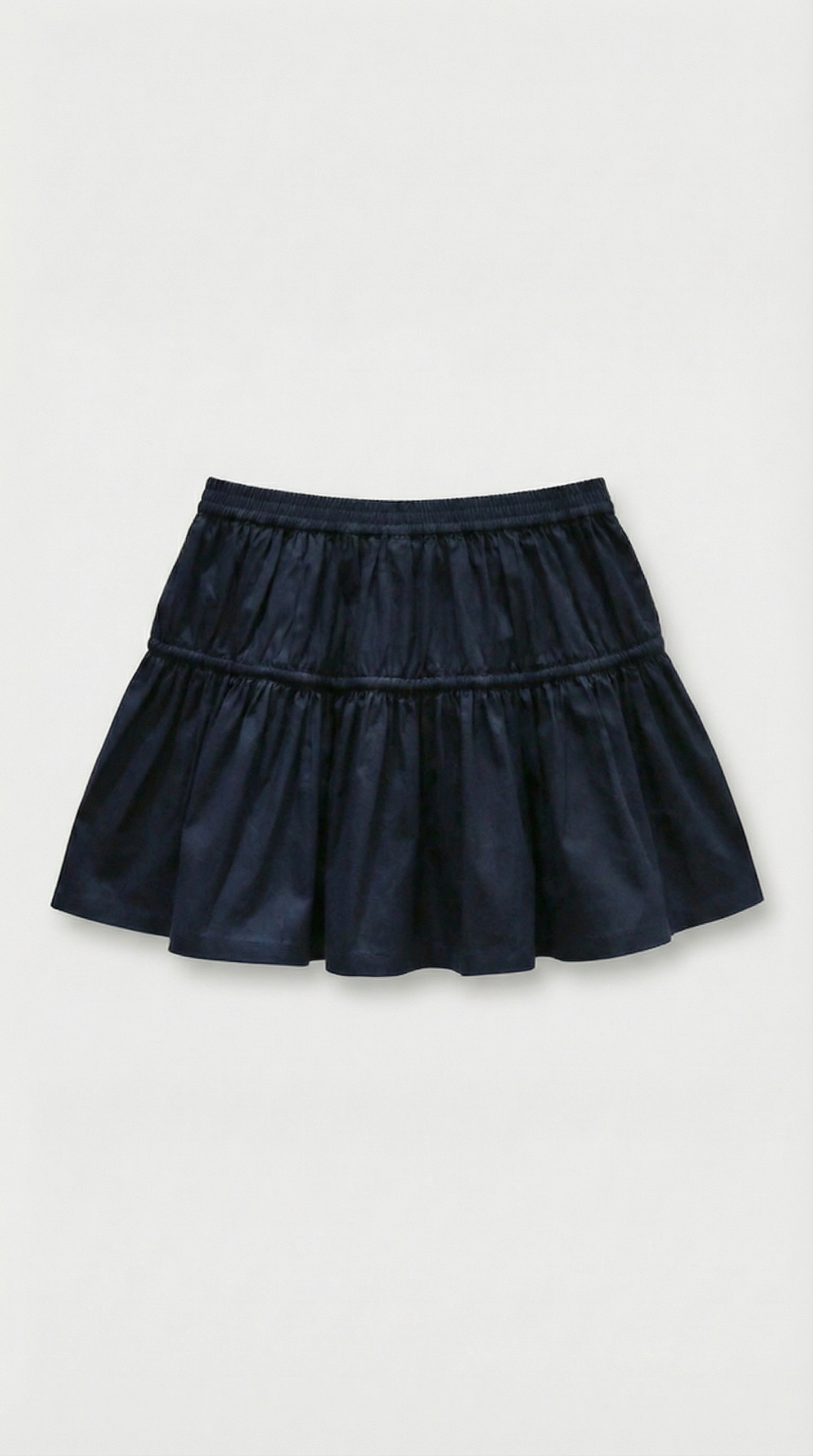 Evi - Tiered Button-Front Mini Skirt