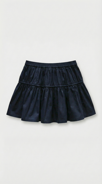 Evi - Tiered Button-Front Mini Skirt
